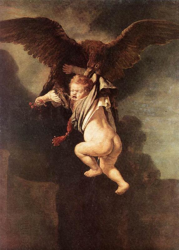 REMBRANDT Harmenszoon van Rijn Rape of Ganymede dh oil painting picture